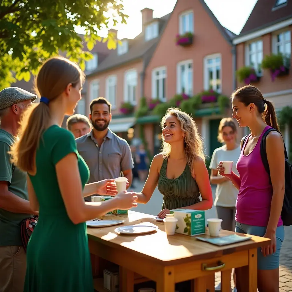 Image d'un sachet de thé avec une étiquette indiquant "équilibre cardiaque"